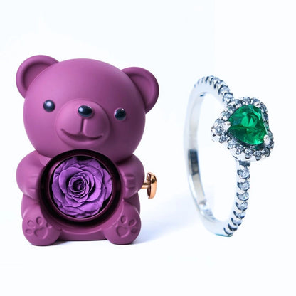 Milona™ Oso Eterno y Anillo Corazón Eterno