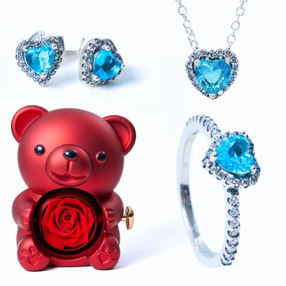 Milona Ewiger Bär & Blaues Ewiges Herz-Set