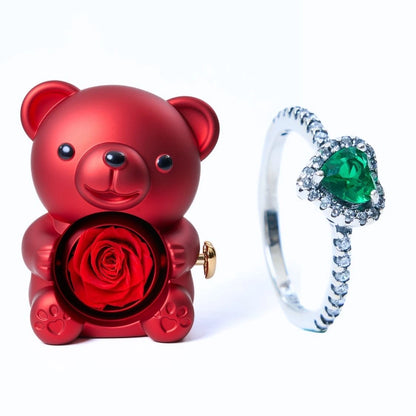 Milona™ Oso Eterno y Anillo Corazón Eterno