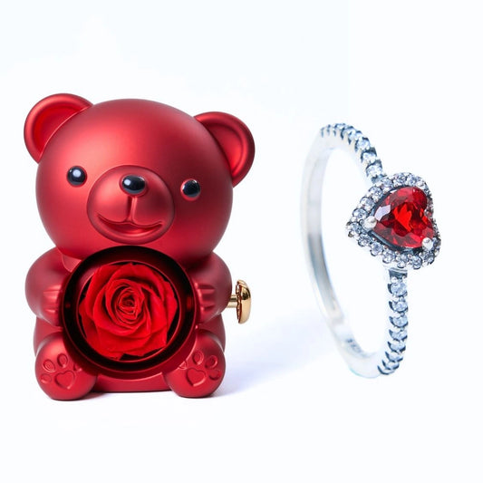 Eeuwige Roos Beer en Eeuwige Hart Ring