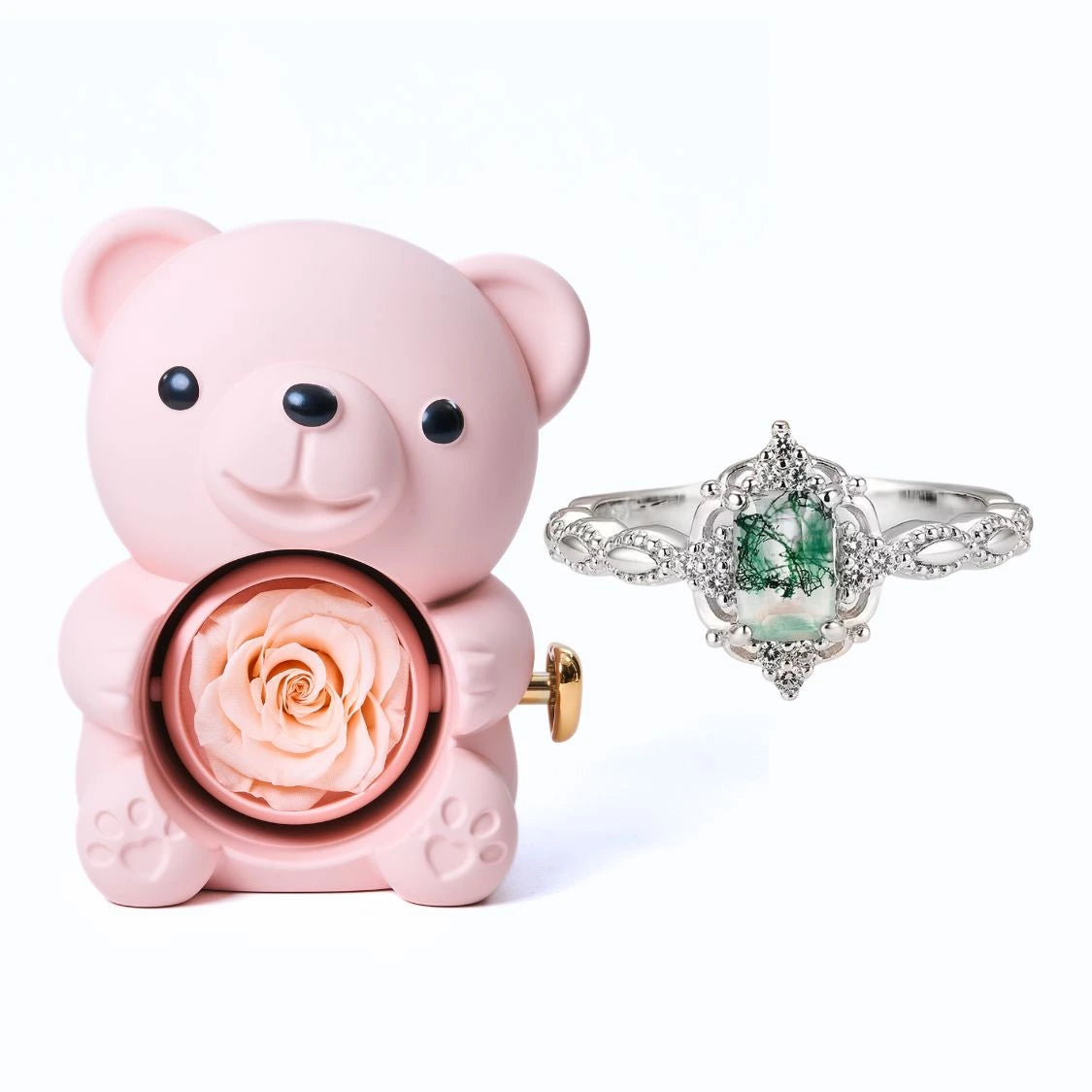 Ours Éternel Milona et Bague Jasmine
