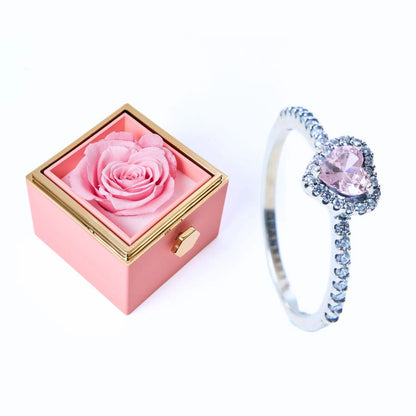 Eeuwige Roos Doos en Eeuwige Hart Ring