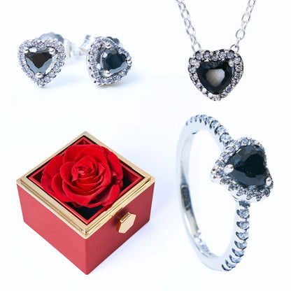 Scatola di Rose Eterna e Set Cuore Eterno