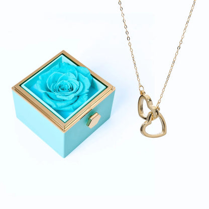 Ewige Rose Box & Personalisierte Halskette