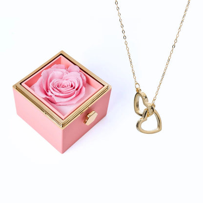 Ewige Rose Box & Personalisierte Halskette