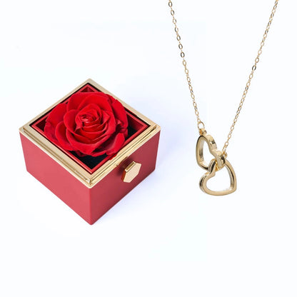 Ewige Rose Box & Personalisierte Halskette