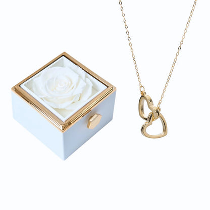 Ewige Rose Box & Personalisierte Halskette