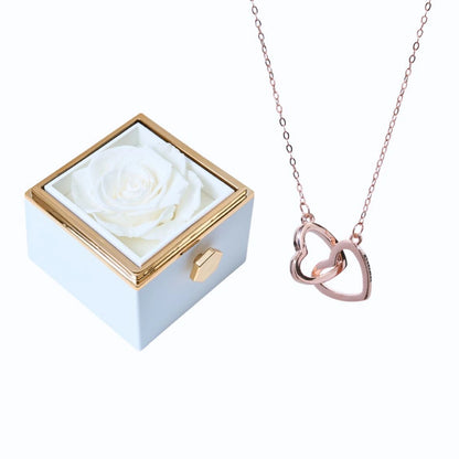 Ewige Rose Box & Personalisierte Halskette