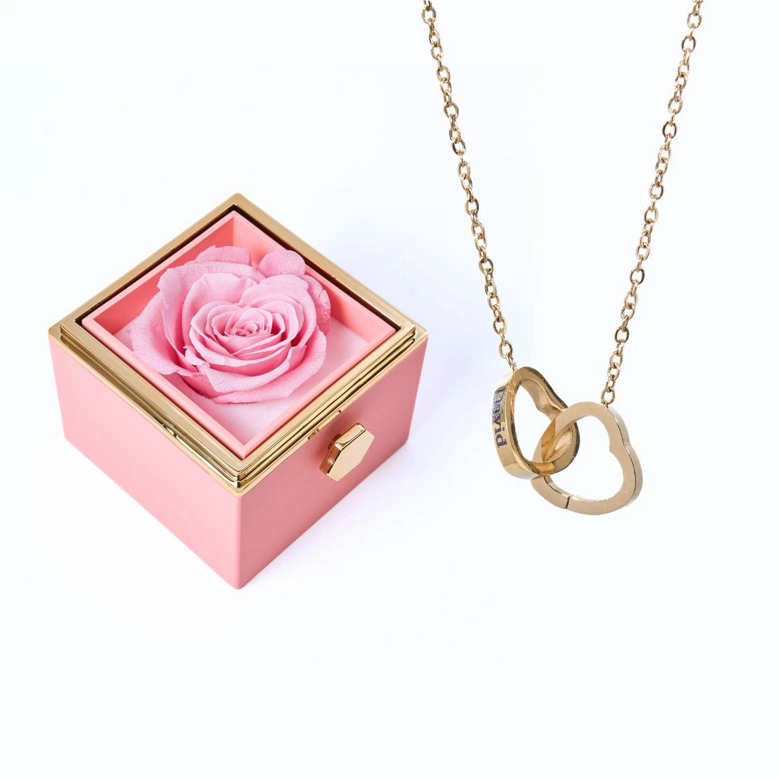 Ewige Rose Box & Personalisierte Halskette