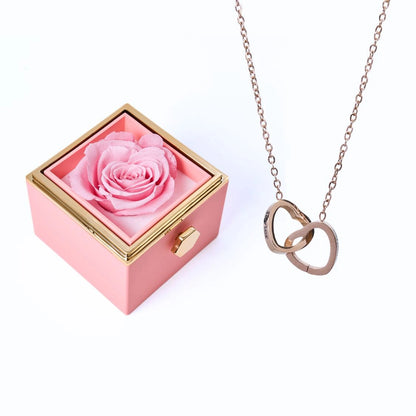Ewige Rose Box & Personalisierte Halskette