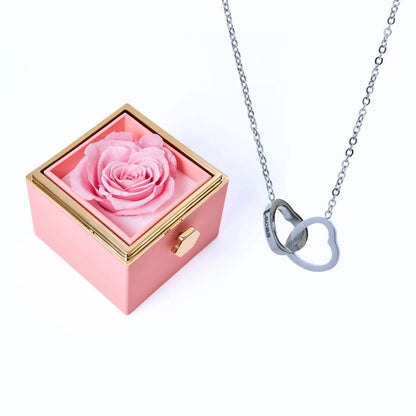 Ewige Rose Box & Personalisierte Halskette