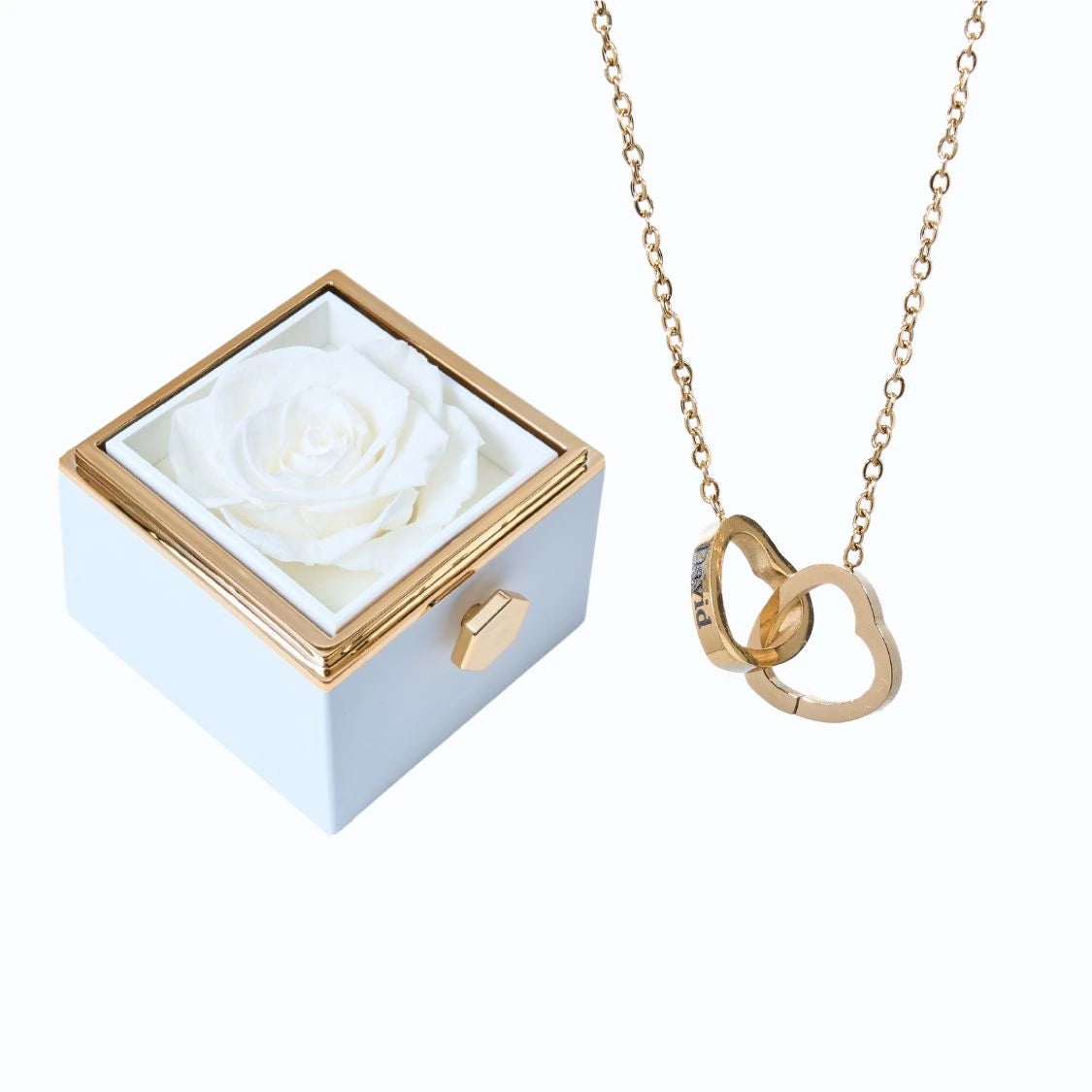 Ewige Rose Box & Personalisierte Halskette