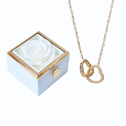 Ewige Rose Box & Personalisierte Halskette