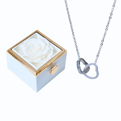 Ewige Rose Box & Personalisierte Halskette