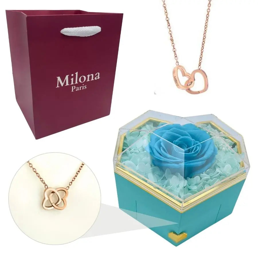 Eternal Heart Box & Personalized Necklace