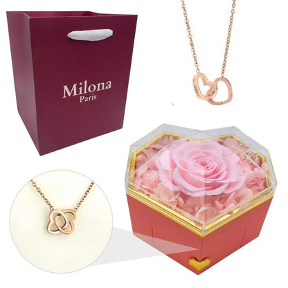 Coffret Cœur Éternel et Collier Personnalisé