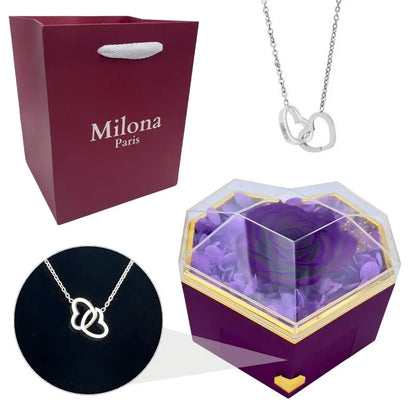 Coffret Cœur Éternel et Collier Personnalisé