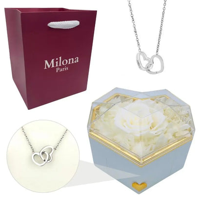 Coffret Cœur Éternel et Collier Personnalisé