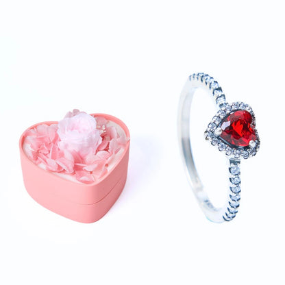 Mini Eternal Heart Box & Red Eternal Heart Ring