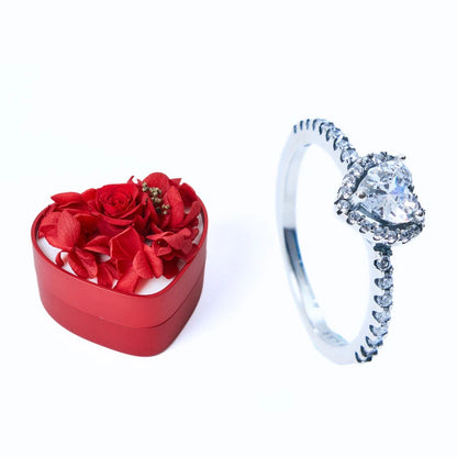 Mini Scatola Cuore Eterno e Anello Cuore Eterno