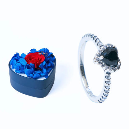 Coffret Mini-Cœur Éternel et Bague Cœur Éternel