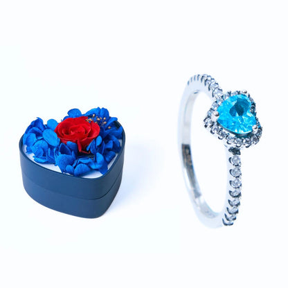 Mini Scatola Cuore Eterno e Anello Cuore Eterno
