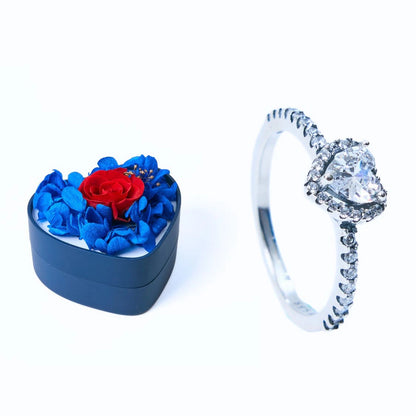 Mini Scatola Cuore Eterno e Anello Cuore Eterno