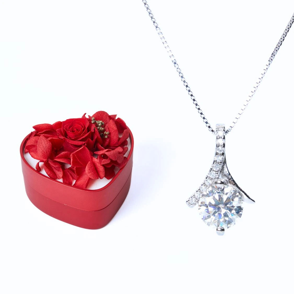 Mini Scatola Cuore Eterno e Collana Helios