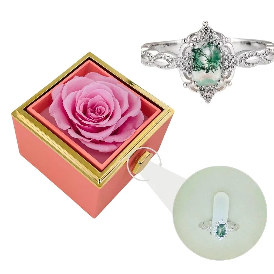 Eternal Rose Box & Jasmine Ring