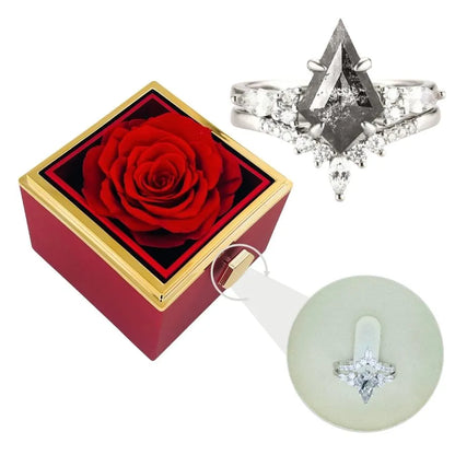 Coffret Rose Éternelle et Bague Erika