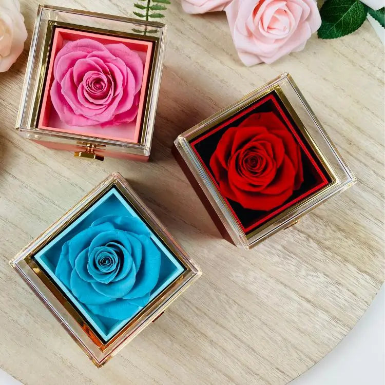 Ewige Rose Box & Amy Ring-Set