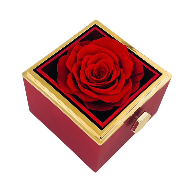 Scatola Rose Eterne e Collana Personalizzata